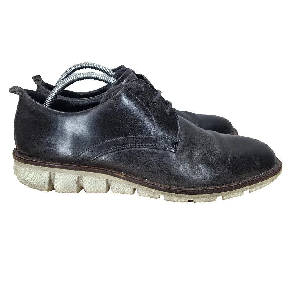 Ecco Jeremy Derby Shoes Mens 43 US 9 - 9.5 Black Hybrid Oxford  Casual Sneaker